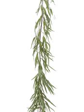 GARLAND EUC FEATHER LEAF 5' GREEN