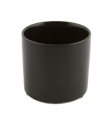 CERAMIC CYLINDER 10CM MATTE BLACK