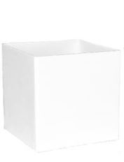 CUBE 5X5X5 WHITE PLASTIC