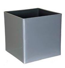 CUBE 4X4X4 LT GREY PLASTIC