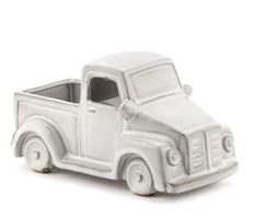 POT ANTIQUE TRUCK 7.75" WHITE