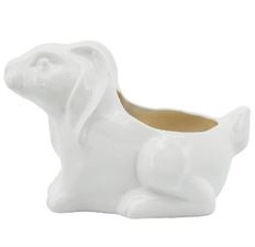 PLANTER RABBIT 7" WHITE