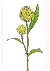 ARTICHOKE SPRAY 24" X2 GREEN/PURPLE