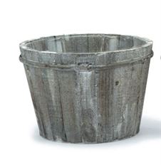 POTCOVER 6" WOOD COUNTRY WASH