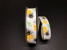 RIBBON BEE/COMB #9 50 YD WHT/YELLOW