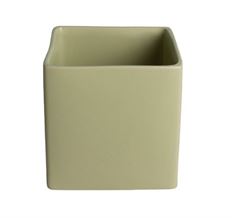 CERAMIC SQ POT 14CM PISTACHIO