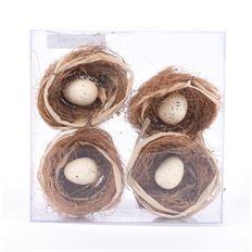 NEST W/EGG 5.5" BOX4 NATURAL
