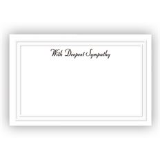 CARD DEEPEST SYMPATHY 50/PKG