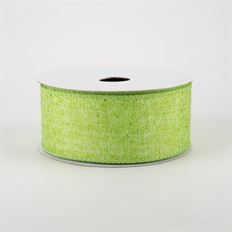 RIBBON MUSLIN #9 10 YD LIME