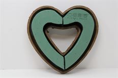 OASIS HEART 10" OPEN MACHE 2/PK