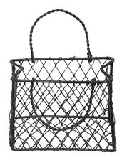 HANDBAG WIRE 4.7X4" BLACK