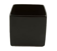 CERAMIC SQUARE 11CM SHINY BLACK