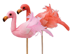 FLAMINGO PICK 5" 2 ASSORTED 12/PK