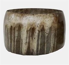 BOWL GLASS 10/14" S/2 BRONZE