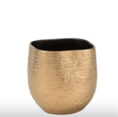 CERAMIC POT 16CM GOLD