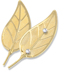 LEAVES GLEAMING GOLD 12/PK