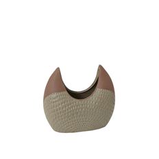 POTTERY 9" X 4" X 8.25" BROWN GREEN