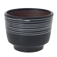 POTTERY KOJO 6.25X7.25" BLACK