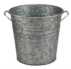 GALVANIZED BUCKET D9.5"XH9"