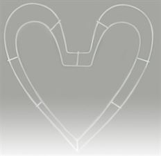 HEART FRAME 20" WIRE