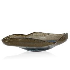 GLASS BOWL 14X14.5X4" MULTI