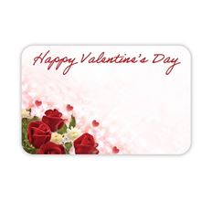 CARD VALENTINE'S DAY ROSES 50/PKG