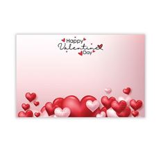 CARD VALENTINE'S DAY HEART 50/PKG