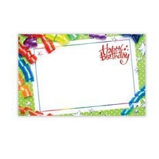 CARD HAPPY BIRTHDAY 50/PKG