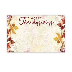 CARD HAPPY THANKSGIVING 50/PKG