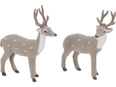 DEER 15CM FUZZY GRAY