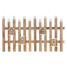 FENCE WOOD 98X57CM BROWN
