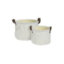 BASKET FUR 21CM SET/2 WHITE