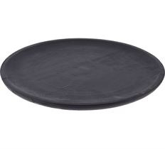 PLATE WOODEN 40CM BLACK