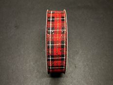 RIBBON 1.5"X50Y GLIT PLAID MIXED