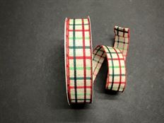 RIBBON 1.5"X50Y WOVEN TRELLIS MIXED