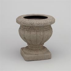 POTTERY URN 7.5"H DOLOMITE WEATHER