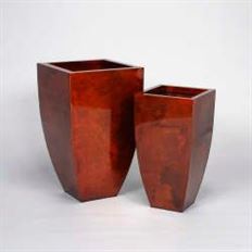 POT ZINC SQUARE TOP SET/3