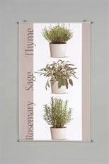 BANNER 48X28.75" HERBS FABRIC