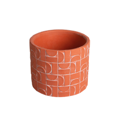 POTTERY METRIC 5 X 5.5" CORAL