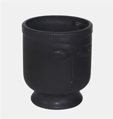 CERAMIC FACE 6" W/BASE BLACK