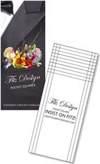 POCKET SQUARE 3.5X8.5" 5/PK