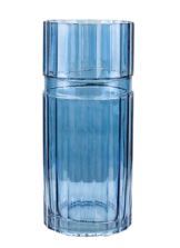 GLASS 18" X 5" BLUE RIBBED