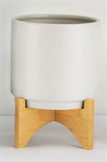 POTTERY 6X6.25" WHITE