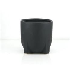POTTERY 5X5" BLACK
