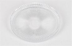 CANDLE COASTER 14CM CLEAR