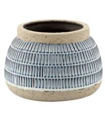 POTTERY STITCH PATTERN BLUE/WHITE