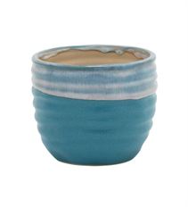 POTTERY GLAZE BLUE 4.25X4.5"