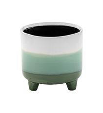 FOOTED PLANTER 4.5" TRI-COLOR