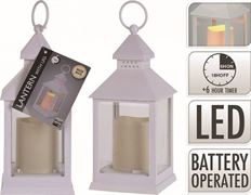 LANTERN W/LED 23CM 3 ASST
