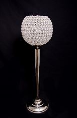 CRYSTAL BOWL ON PEDESTAL 26"